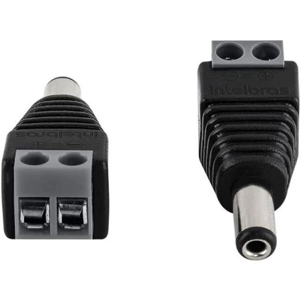 Conector Plug P4 Macho Borne Intelbras pacte 10 Peças