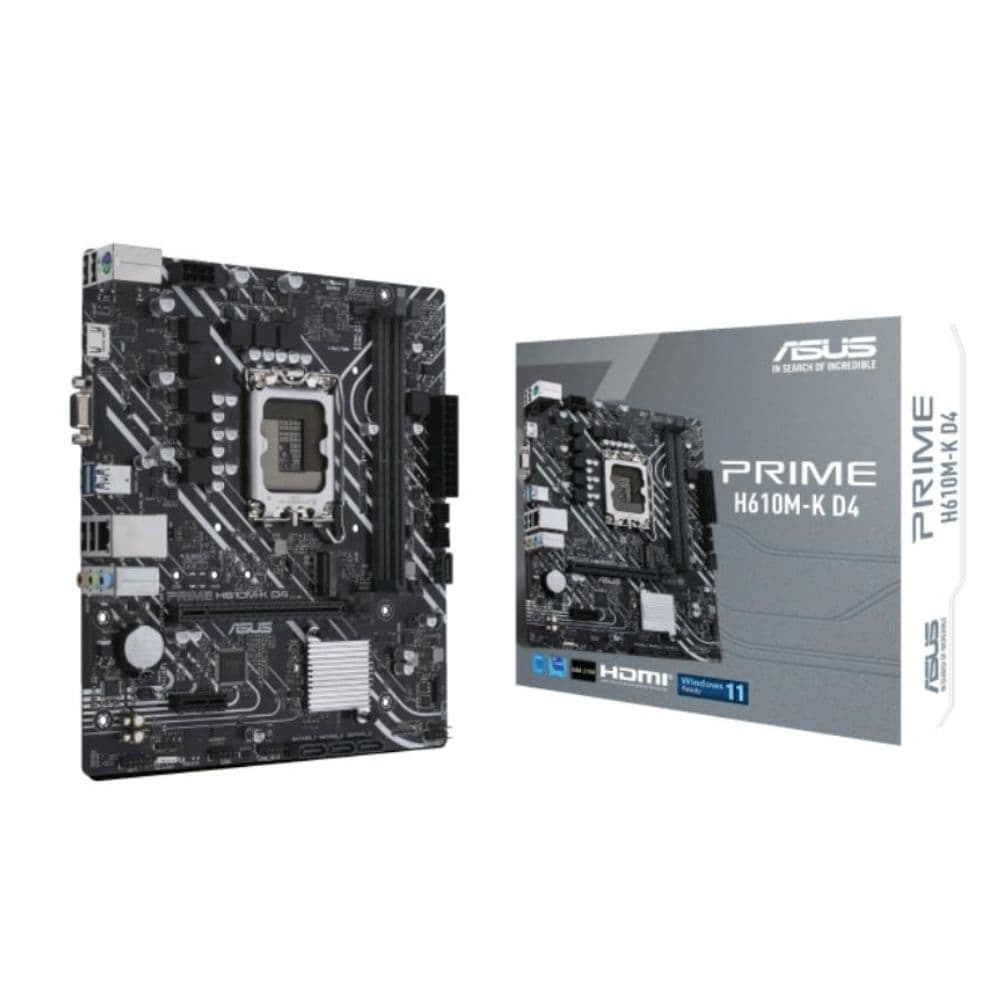 Placa Mãe 1700 Asus H610m-k Prime D4/M.2/HDMI/VGA/DDR4 12G 13G