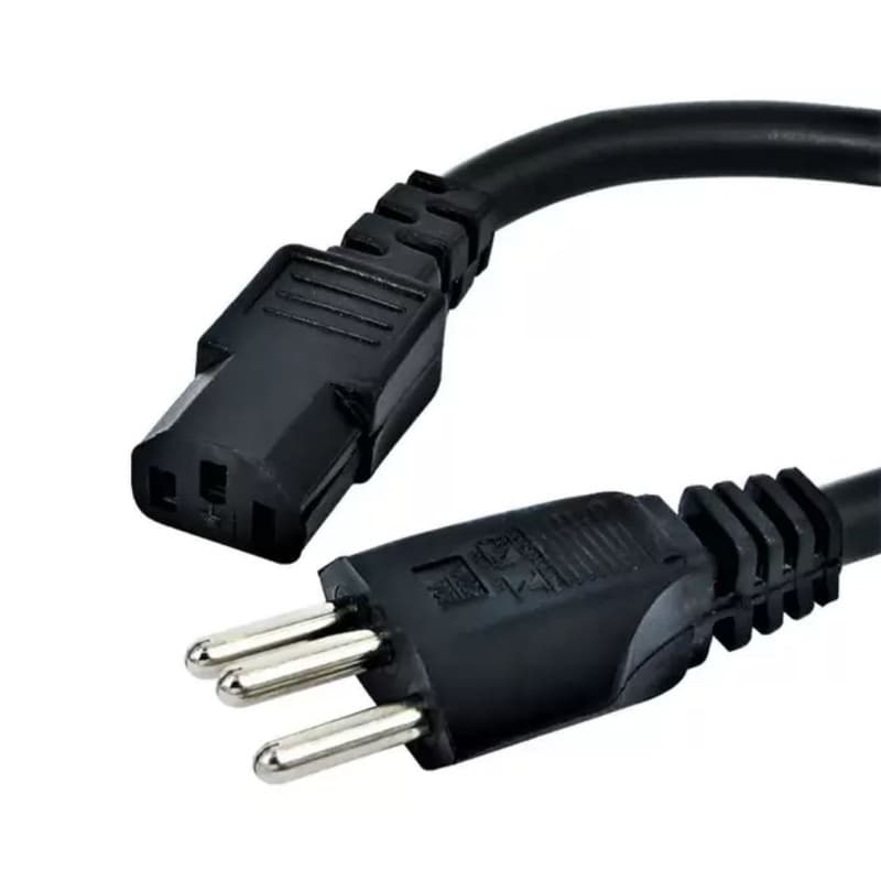 Cabo de Força para Computador Preto