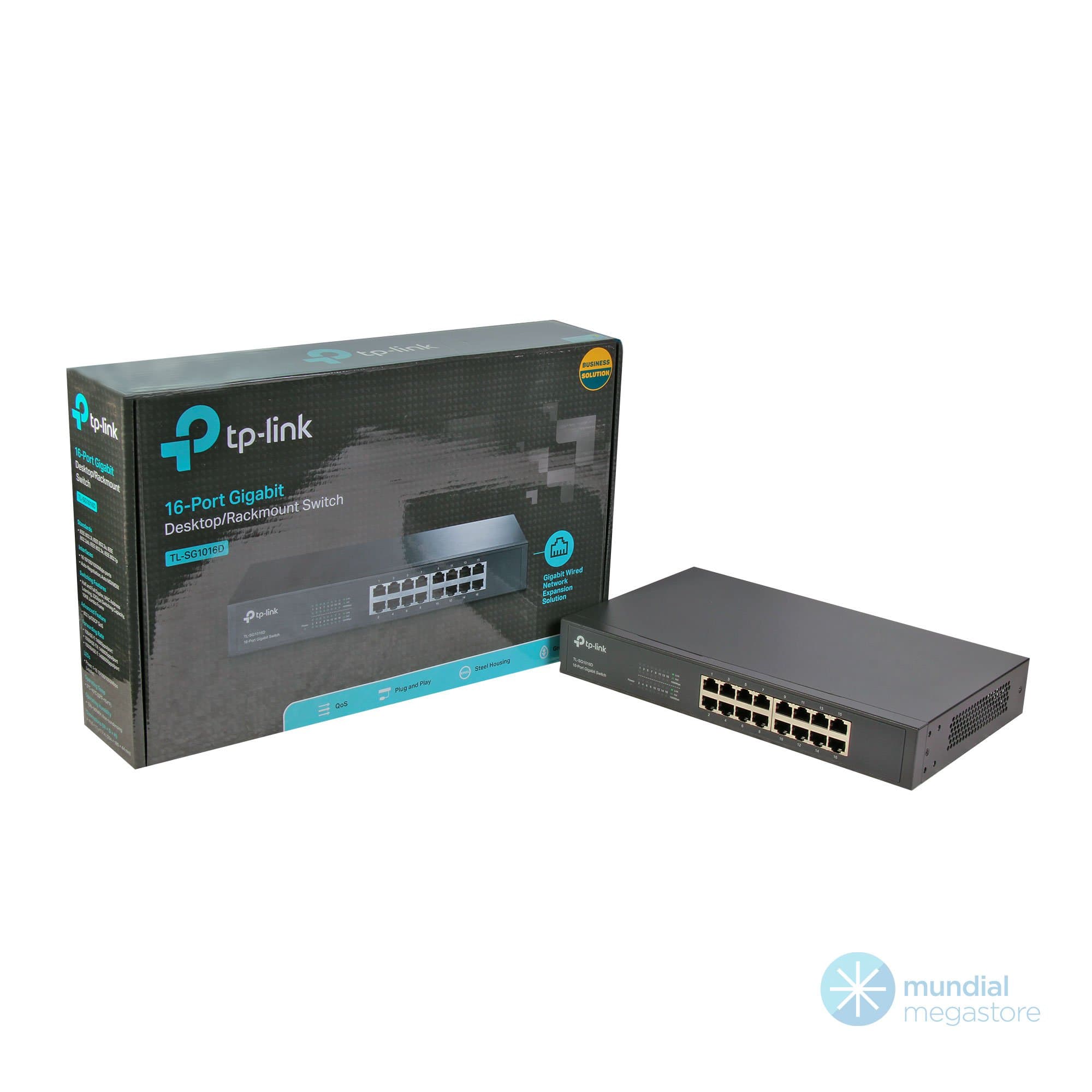 HUB 16 PORTAS 10/100/1000 TP LINK TL SG1016D