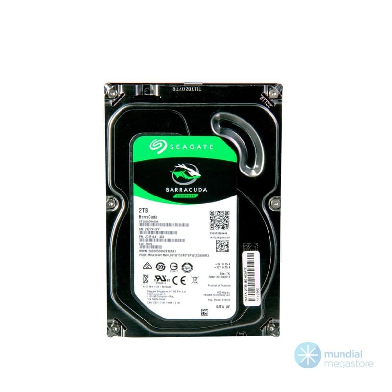 HD Sata3 2.TB 3.5 Seagate 7200 RPM 2TB
