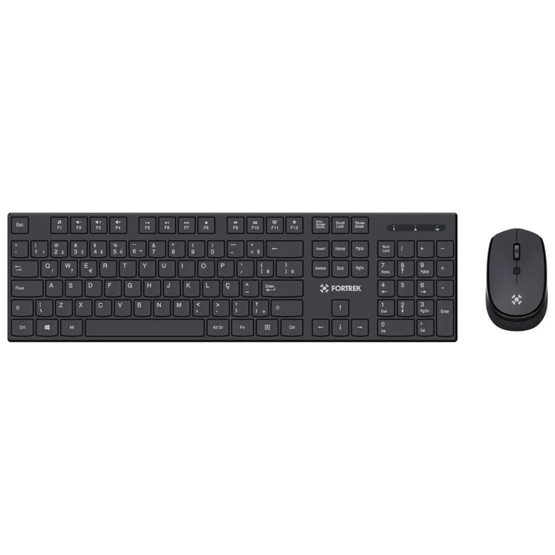 Teclado e Mouse sem Fio Cw11 Fortrek Preto