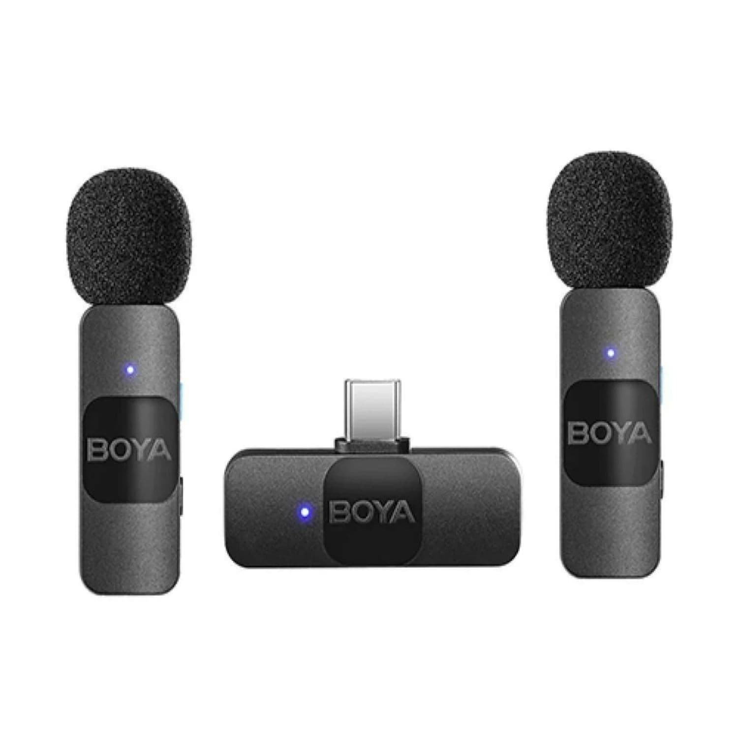MICROFONE LAPELA BOYA BY V20 2.4GHZ USB C WIRELESS PRETO
