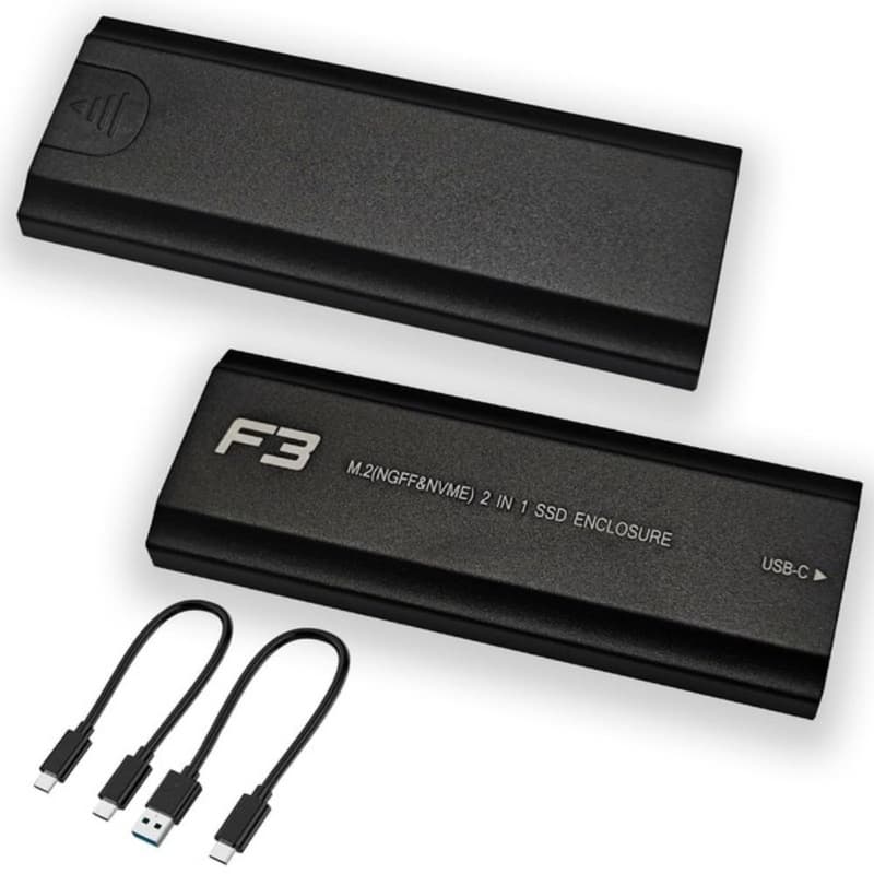Gaveta USB para HD M.2 Ngff ou Nvme para Type C USB 3.0 F3 Cs-adpm-ngff/Nvme