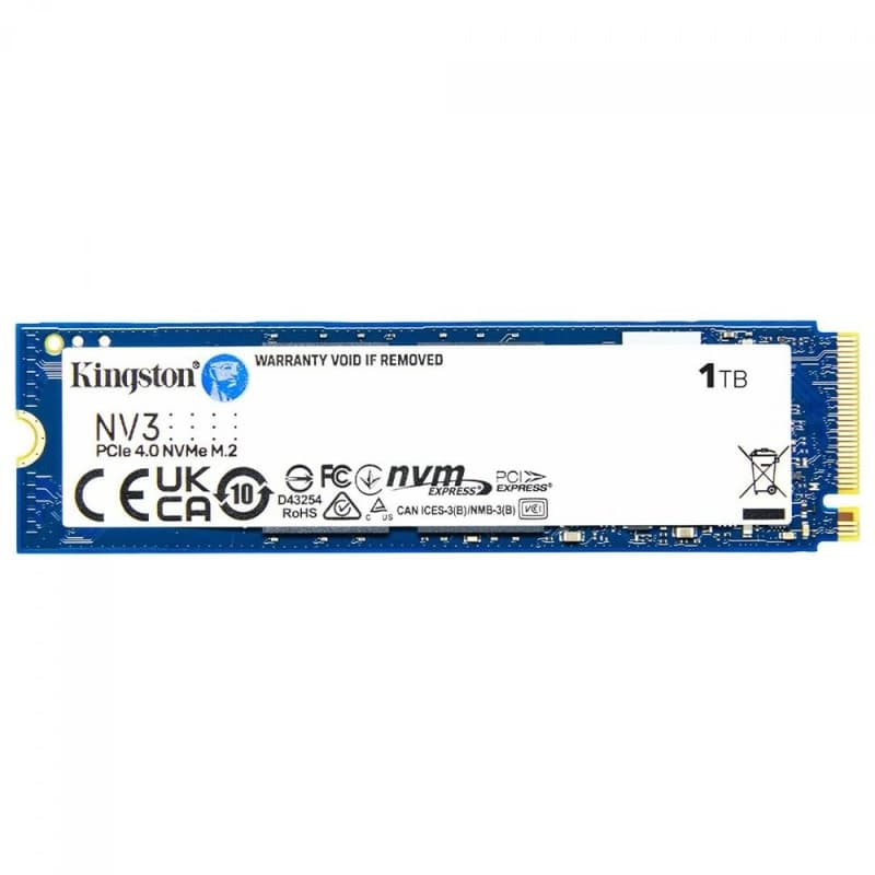 HD SATA SSD M.2 1.TB Nvme Kingston Nv3 Snv3s 1TB 6000 4000MBS
