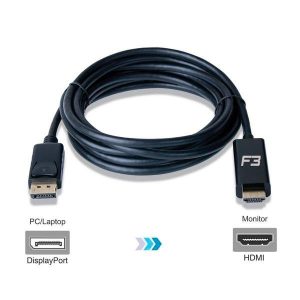 cabo adaptador conversor displayport para hdmi 18 mt jc cb dmi18 50704 2000 202269