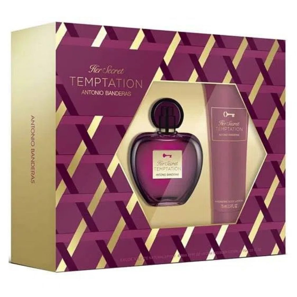 Perfume Antonio Banderas HER Secret Temptation KIT Feminino EDT 80 ML ...