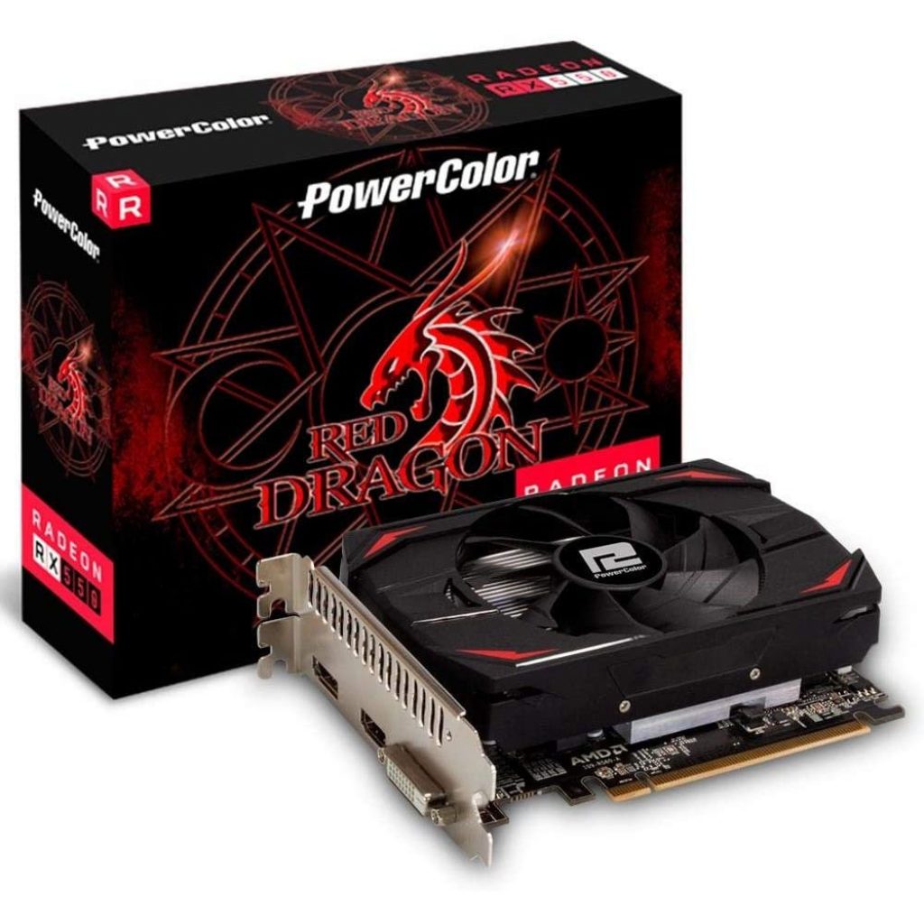 Видеокарта powercolor amd radeon rx 550 red dragon 4 gb как подключить