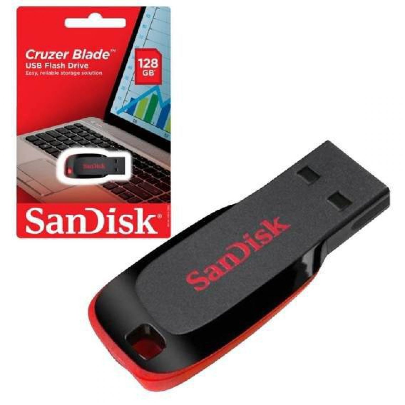 Pendrive 128gb Sandisk Z50 Cruzer USB 2.0