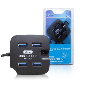 HUB 4 Portas USB 3.0 Kp-t121 Knup