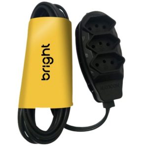 Extensao Eletrica Multipla 2p+t 2 Metros 3 Pinos Fl006 Bright Preta