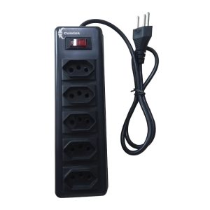 Filtro de Linha 5 Tomadas Fl-52bk Coletek Preto