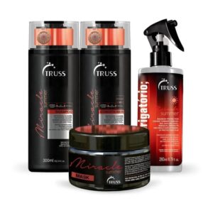 Shampoo e Condicionador + Mascara + USO Obrigatorio Truss KIT Miracle Summer