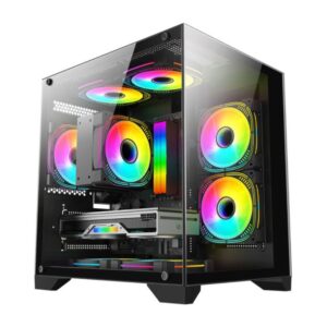 Gabinete Gamer Micro ATX Aquario 0830 K-mex Preto