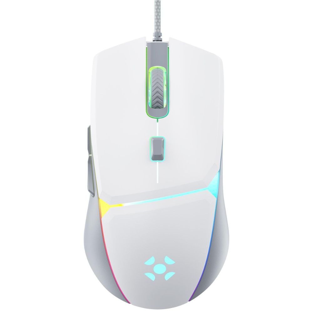 Mouse USB Gamer Crusader RGB 7200dpi Fortrek Branco - Image 2