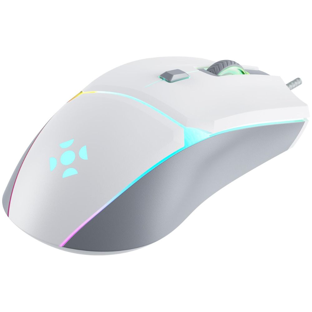 Mouse USB Gamer Crusader RGB 7200dpi Fortrek Branco - Image 3