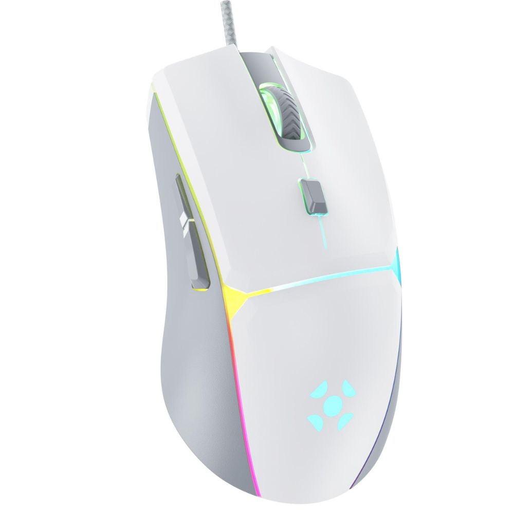 Mouse USB Gamer Crusader RGB 7200dpi Fortrek Branco - Image 4