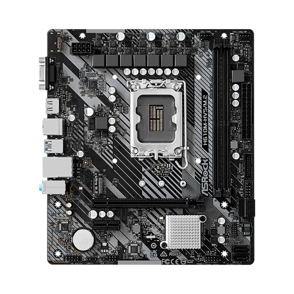 Placa MÃE 1700 Asrock H610m HDV /m.2/hdmi/vga/ddr4 12ªg G13 G14 - Image 2