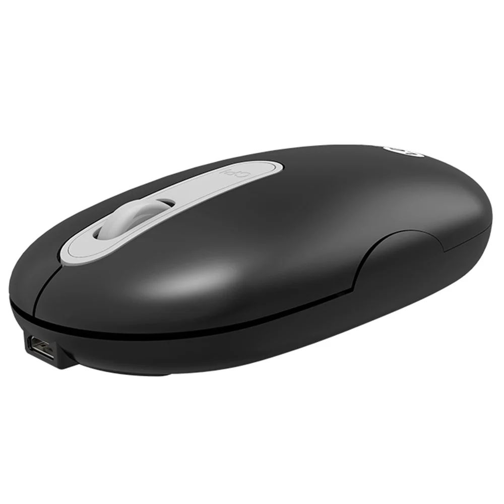 Mouse sem FIO Recarregavel 1600dpi Ws207 Lecoo Preto - Image 2