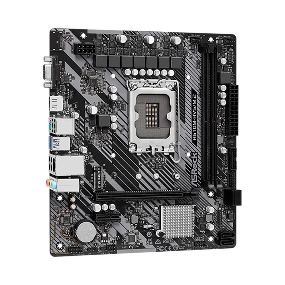 Placa MÃE 1700 Asrock H610m HDV /m.2/hdmi/vga/ddr4 12ªg G13 G14 - Image 3