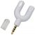 Adaptador Y P2 P3 Splitte Fone e Microfone Headset Kp-hm005 Knup Branco