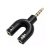 Adaptador Y P2 P3 Splitte Fone e Microfone Headset Kp-hm005 Knup Preto