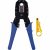 Alicate para Crimpar Rj45/rj12/rj11 com Chave Keystone + Desencapador de Cabos Alc01 Azul HYX