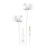 Fone de Ouvido Auricular com Microfone Ep-02wh C3plus Branco