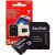 Micro SD 32gb Sandisk com Adaptador 2X1
