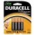 Pilha AAA Palito 1,5v Mn2400 Cartela Duracell