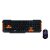 Teclado e Mouse Gamer Brave Tm-303 OEX Preto/laranja